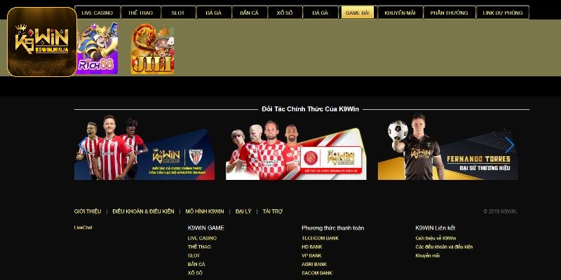 Khái quát sơ lược về sảnh game bài K9win