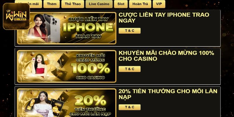 Top các chương trình khuyến mãi đang được yêu thích nhất tại nhà cái